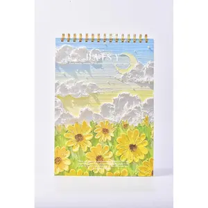 Artists Sketch Book A4, 60 Sheets 120g No Bleed Thick Paper, Spiral Bound Hardcover | Charcoal Sketching Pad with Blank Paper, Oil Pastel & Multimedia Art Art Creation Sketchbook