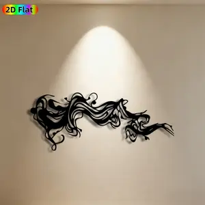1pc Tribal Wave Metal Wall Art,Tribal Wave Statue Mural, Ideal Gift for New Year, Easter, Tribal Art Enthusiasts, Weather-Resistant Metal Wall Decor Wall Sculptures, Perfect for Garden Fence & Patio Wall, Exquisite Outdoor Decor