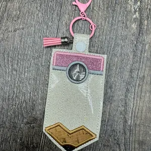 Pencil Centegix Alarm ID Badge Holder, Alarm Holder Key Ring, Personalized Notebook Paper Vertical ID Card Case, Lanyard Accessory, Teacher Gift