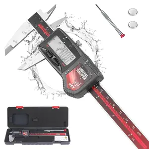 #JumpstartSale Standard Gage 00534004 Digital Caliper, Stainless Steel, Battery Powered, Inch/Metric, 0-8" Range, +/-0.0015" Accuracy, 0.0005" Resolution, Meets DIN 862 Specifications