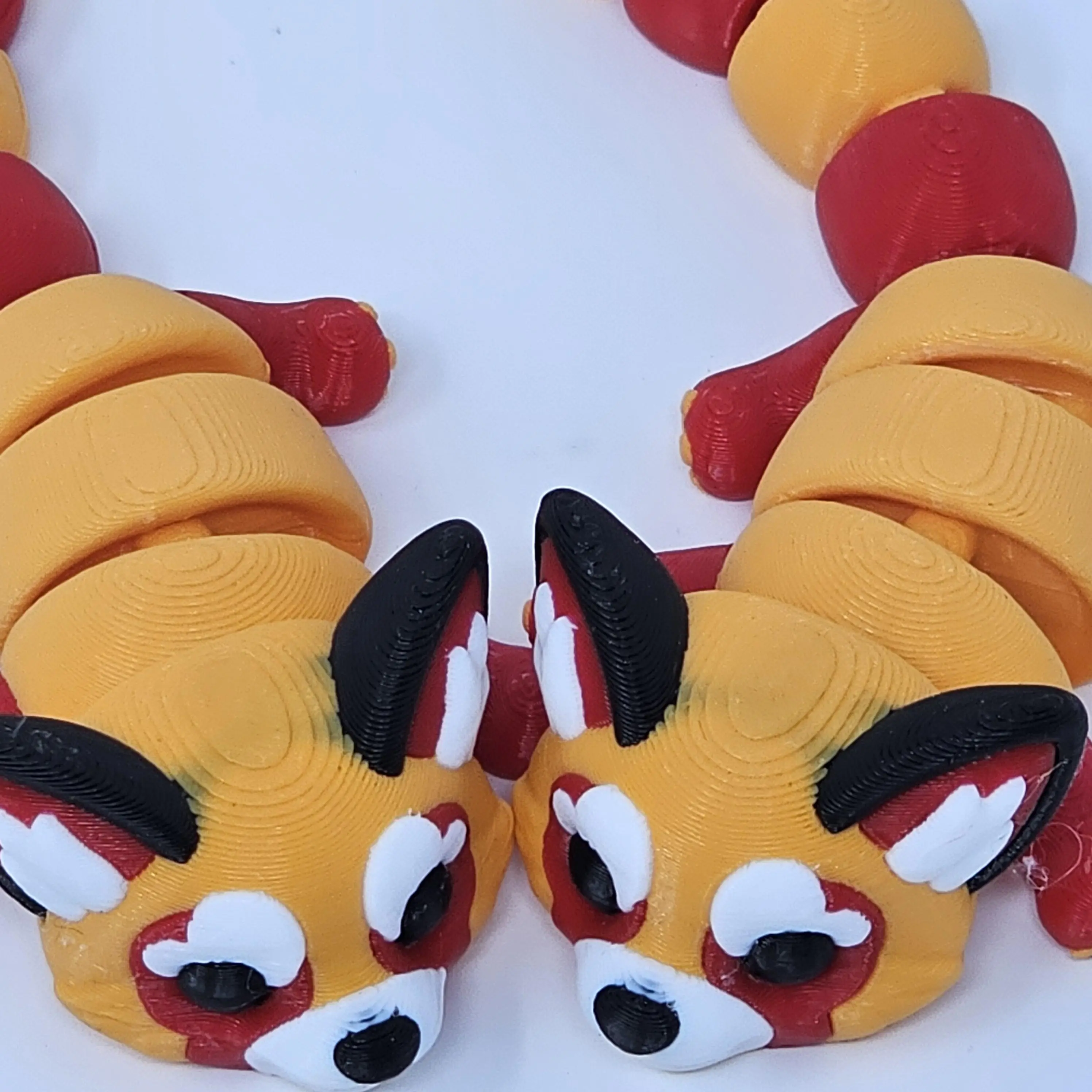 3D Printed Articulated Red Panda Fidget Toy - Unisex, Hand-Held Size, Compact, Lightweight, Durable, High-Quality, Flexible Body, Smooth Motion, On-the-Go Fidgeting Sensory Stress Relief Tool, Unique Gift for Raccoon Lovers