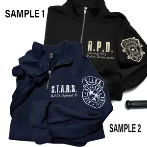 Resident Evil Team Embroidered Zip Quarter, Umbrella Corporation SWEATSHIRT, Leon Kennedy Shirt, Horror Game Merch, Gamer Gift