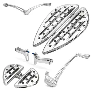 CNC Cut Driver Floorboards Heel Toe Brake Shifter Lever Passenger Mounts Foot pegs For Harley Touring street glide FLHX Road Glide FLTRX 2014-2025