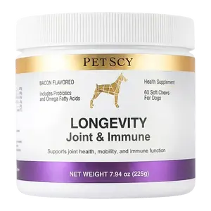 PetScy Longevity Joint & Immune For Dogs - Support joint comfort and immune health at the source, promote long-term vitality and active living
