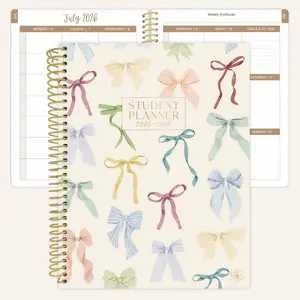 2026–27 Daisy Column Academic Planner, 7" x 9" | Bows