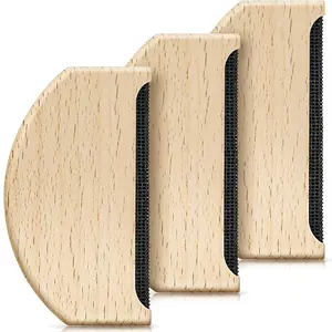 3pcs Wool Cashmere Comb Manual Portable Sweater Comb Pill Remover Wooden Pilling Fuzz Fabric Lint Remover Clothing Brush Tool for Clothing Garments Knitwear Cashmere Woolens Coats Shaver