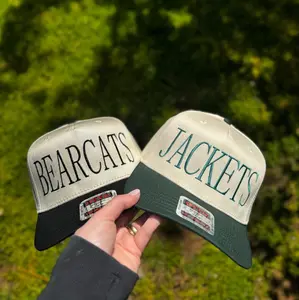 Custom Embroidered Custom Name Game Day Hat, School Spirit