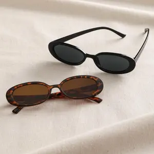 Trendy Sunglasses Set of 2 - Brown & Black, Stylish Design, Perfect for Any Occasion