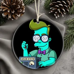 Christmas Ornaments Rick And Morty Professor Frink Tree Birthday Decor New Year Gift For Friends Acrylic Circle Family X-Mas