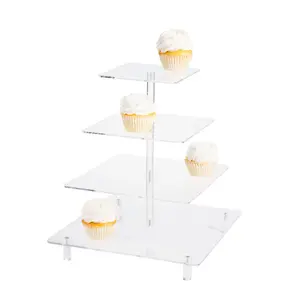 Clear Tiered Cupcake Stand