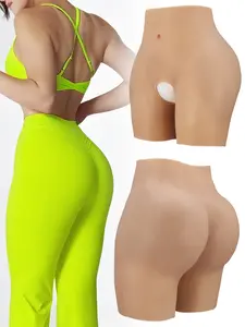 Women's Silicone Hip Enhancer Padded Underwear, Adjustable Waist 25-51 Inches, Thin Design 0.31 Inch Thick, Kardashian Style Body Shapewear