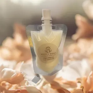 Wicks & Wishes Candle Company Peach Magnolia 3 oz Squeezable Wax Melts for Aromatic Home Fragrance