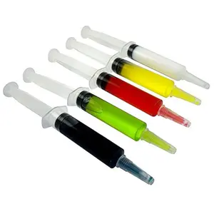 EZ-INJECT 25 Pack Plastic Syringes for Jello Shots - 100% Safe and Reusable Jello Shot Syringes with Caps - Wide Mouth Leak-Free Design for Birthday, Pool Parties
