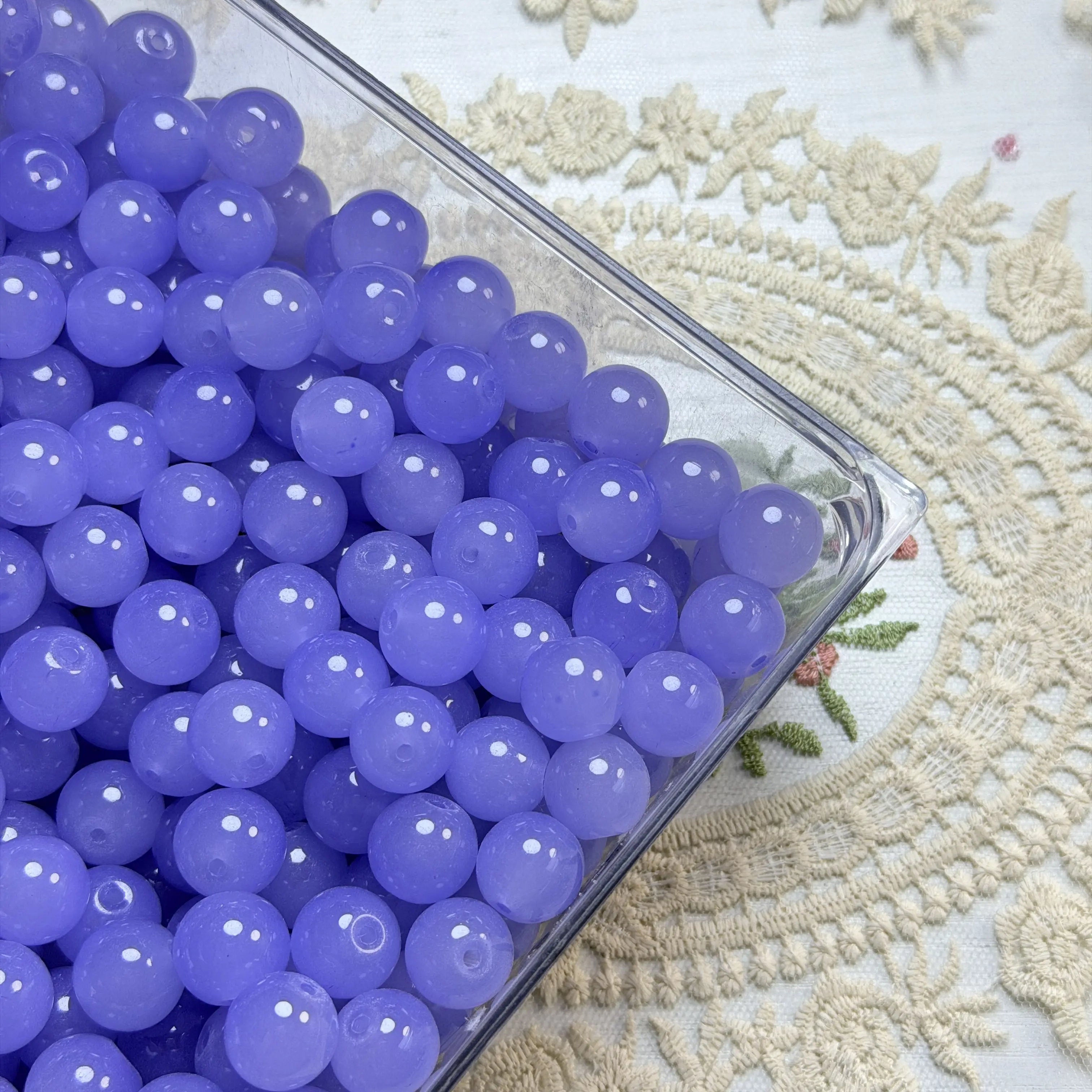 【A22】14MM Blue Glass Bead 50ml