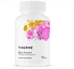 THORNE - Basic Prenatal - Well-Researched Folate Multi for Pregnant & Nursing Women - Includes 18 Vitamins & Minerals, Plus Choline - Third-Party Certified - Gluten, Dairy & Soy-Free - 30 Servings