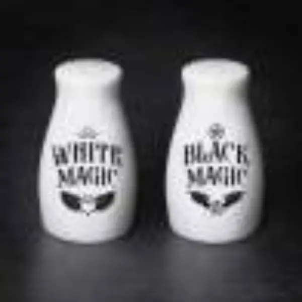 Alchemy MRSP4 White Magic, Black Magic Salt & Pepper Set