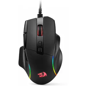 M925 Wired Gaming , 24,000 Max DPI Optical Gaming  with 10 Programmable Buttons,   Grip Build, Software Supports DIY Keybinds & DPI, Black