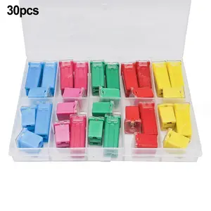 30PC Fuse Car Fuses Assortment Kit High Low Shaped Cartridge Fuses 20A-60A [TS1]