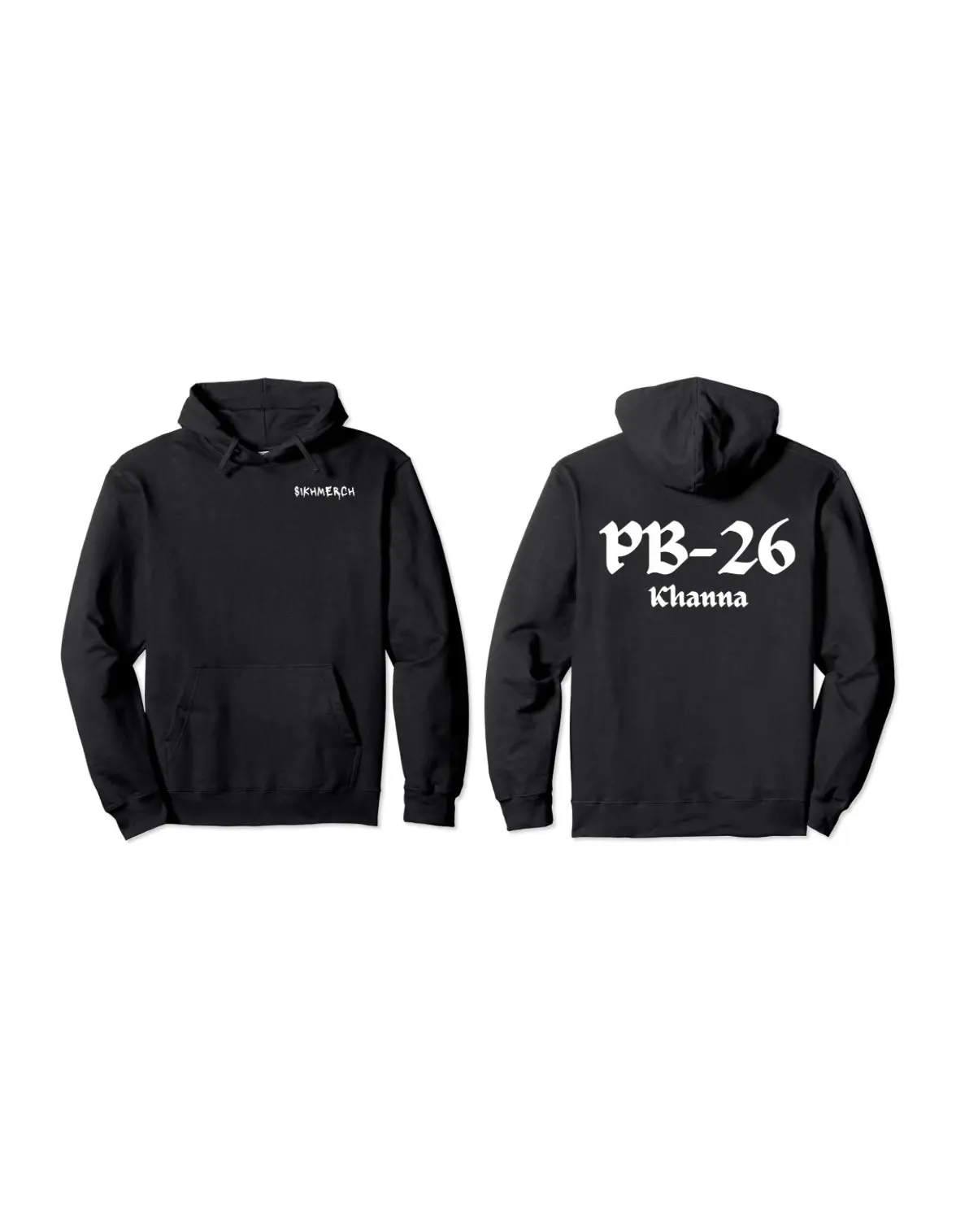 Sikhmerch PB-26 Khanna Hoodie Menswear Sleeve Menswear Sleeve Classic Hem Polyester Sweaters
