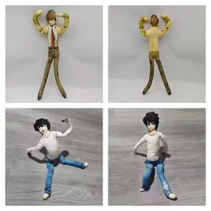 Anime Death Note L.Lawliet Cosplay Doll Plush Stuffed Dolls Abstract Joint Flexible Room Decoration Halloween Mascot Soft Props