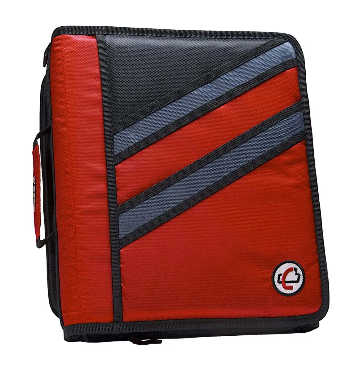 Case-It 1590373 The Z Zippered Binder D-Ring, 1.5 in. - Red