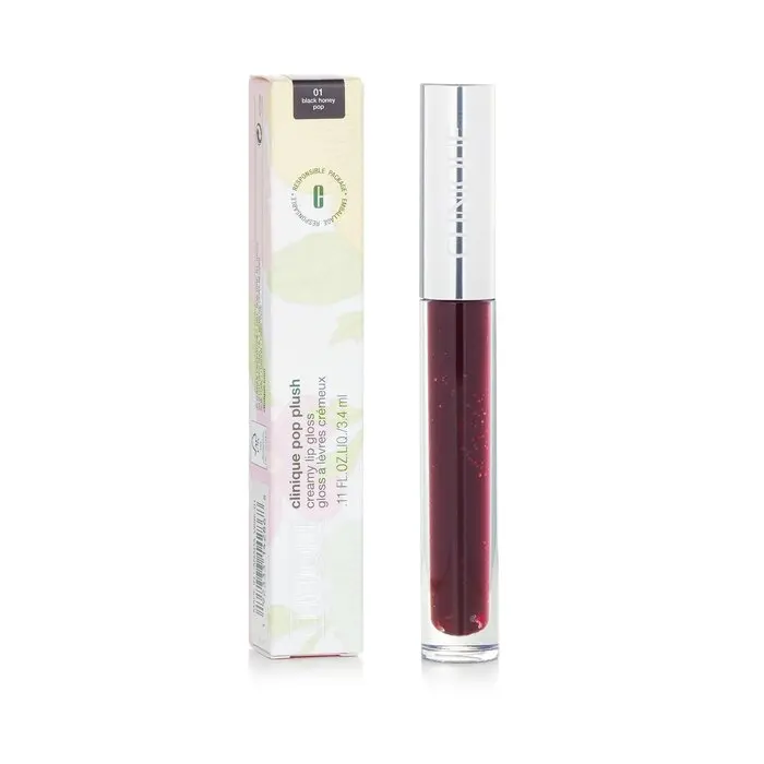 CLINIQUE Pop Plush Creamy Lip Gloss - # 01 Black Honey Pop