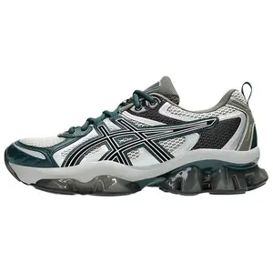 ASICS GEL-Quantum Kinetic Low-Top Casual Running Shoes for Men and Women in White-Gray-Green Trending Shoes, House White Official Shoes to Get / Maison Mihara