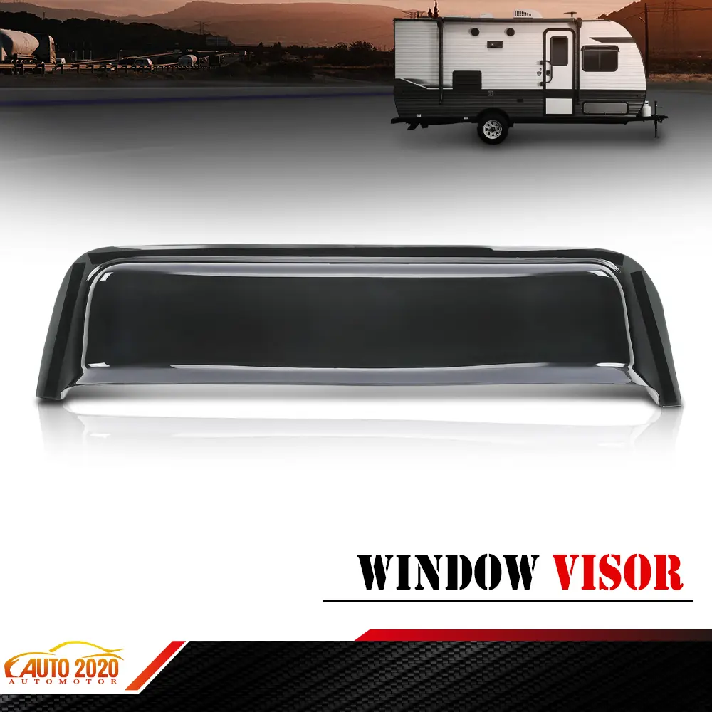 RV Window Deflector and Sun Visor Fit For 12-17 inch Wide Window Smoke