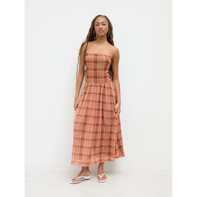 Murci knit bandeau dress - TikTok Shop