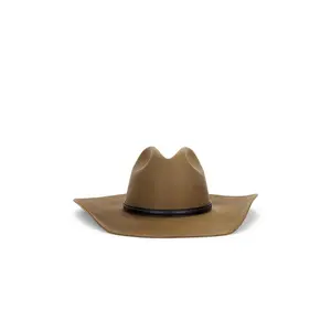 Janessa Leone Nash Fedora Hat in Camel