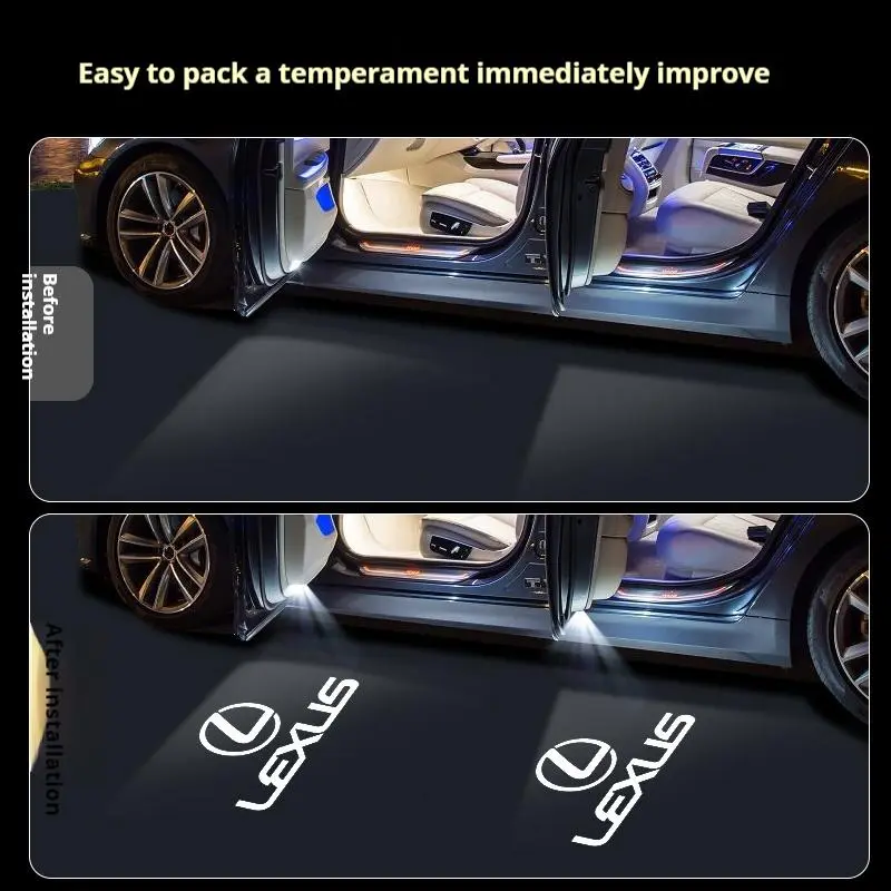 LED Car Door Logo Projector Welcome Ghost Shadow Light Accessories