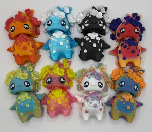 Cherry Blossom Pixie – 3D Printed Fantasy Creature | Articulated Figurine by Layers in Green