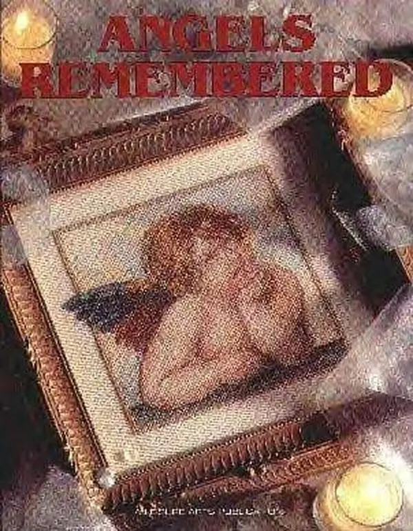 USED Book - Angels Remembered - Counted Cross Stitch Pattern Book by Editor Anne Van Wagner Childs (Paperback) - english