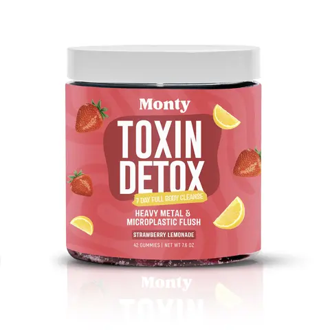 Microplastic & Heavy Metal Detox for Adults, 7 Day Powerful Full Body Cleanse with Zeolite & NAC (N-Acetyl Cysteine), Zeolite Detox Gummies, Liver, Gut & Kidney Cleanse, Strawberry Lemonade Flavor Supplement Healthcare