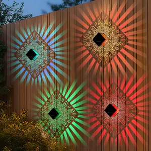 solar lights Projector Creative Photography Easy Installation Wall Lights Nightlight Led Night Solar Outdoor Wall Lights Waterproof IP65 Outdoor Decor Garden, Patio, Backyard, Courtyard Outdoor Decorative Lights, Patio Lighting Solar Powered Lighting