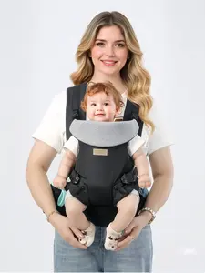 All-in-One Comfort Baby Backpack Carrier, Custom Head Support & Expandable Seat Width