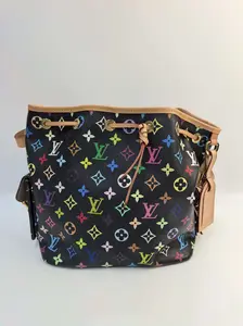 Pre-owned Louis Vuitton canvas Crossbody Bags × Petit Noe Monogram Multicolore bucket bag takashi murakami [BF 12Z] KY02684