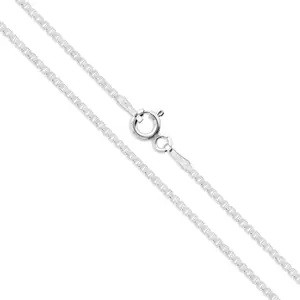 Box 1.5mm - Sterling Silver Diamond-Cut Box Chain Necklace