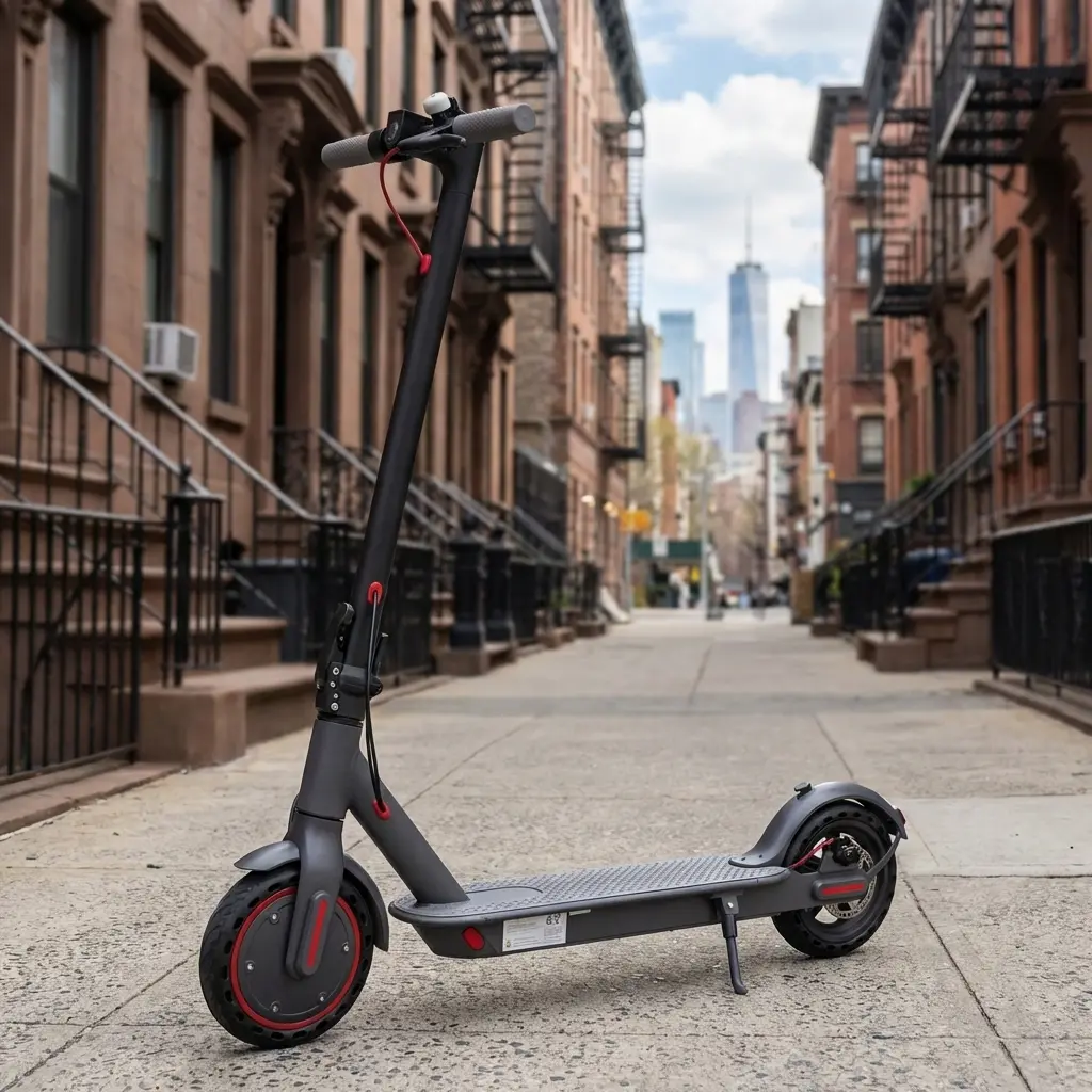 ladped Electric Scooter - 8.5 Solid Tires, 350W Motor Up to 16 Miles of Range and 19 MPH Portable Folding Commuter Scooter with and App E-Scooter 3 Speed modes school scooters.SummerWins,Father's Day Gife