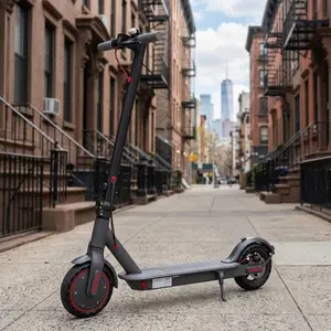ladped Electric Scooter - 8.5 Solid Tires, 350W Motor Up to 16 Miles of Range and 19 MPH Portable Folding Commuter Scooter with and App E-Scooter 3 Speed modes school scooters