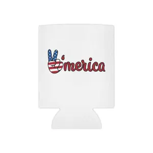 Copy of ’Merica Peace Sign Can Cooler | Patriotic Popsicles Fourth of July