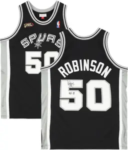 David Robinson San Antonio Spurs Autographed Black Mitchell & Ness 1998-1999 Authentic Jersey with "HOF 09" Inscription - Fanatics Authentic Certified