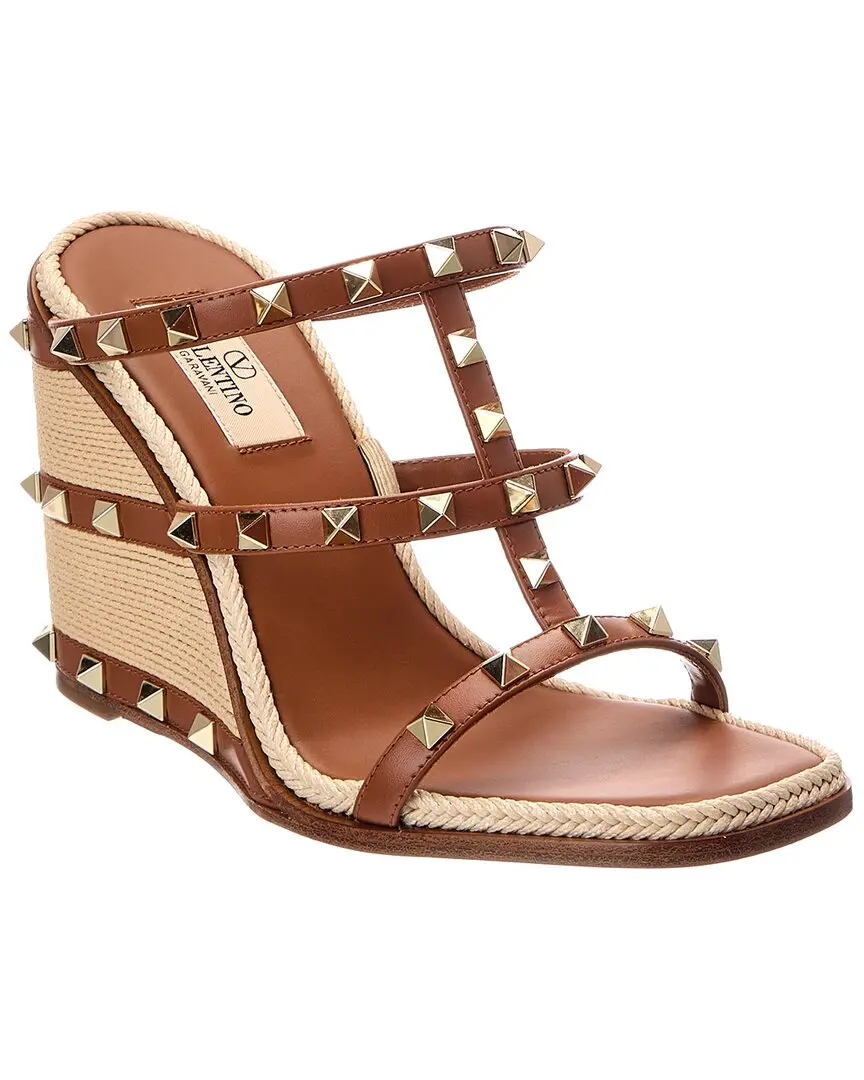 Valentino Rockstud Caged Leather Sandal