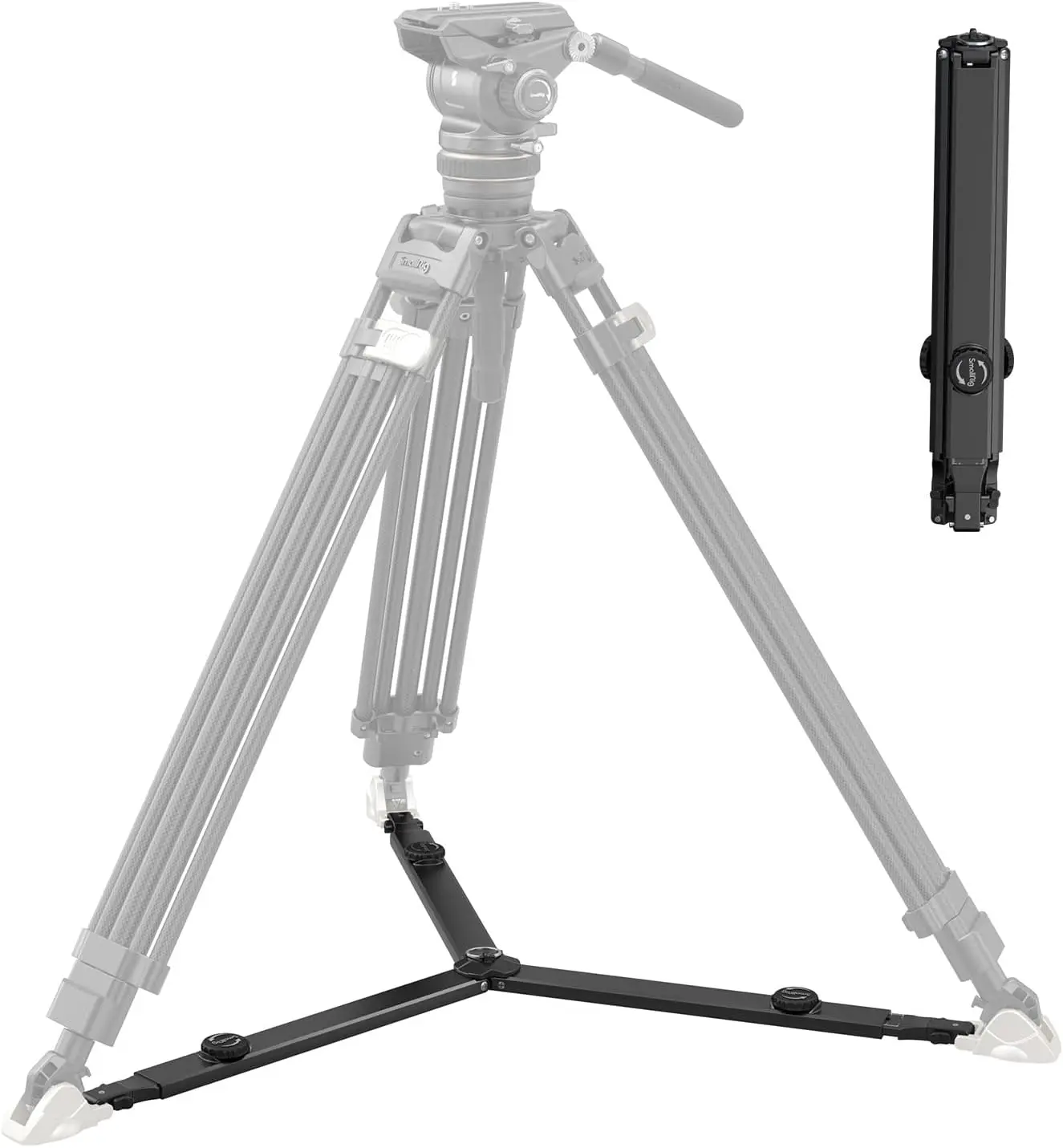 SmallRig Quick Release Ground Level Tripod Spreader for SmallRig AD-100 Heavy-Duty Tripod, SmallRig AD-pro8 Tripod and SmallRig AD-120 Video Tripod, Diameter Range 87-138cm (34.2-54.3in) - 4507