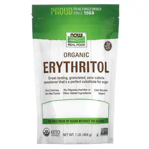 NOW Foods Real Food, Organic Erythritol, 1 lb (454 g)