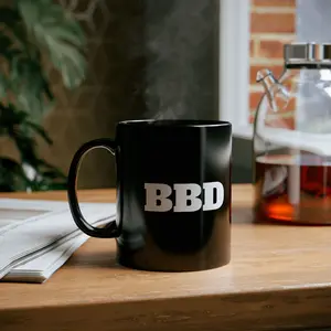 Buckin' Big Buck Down Mug for Hunters, Black Mug, 11oz, 15oz, Deer Hunter Gift, Wildlife Mug, Outdoor