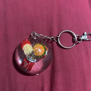 Resin Cheeseburger Meal Purse Charm