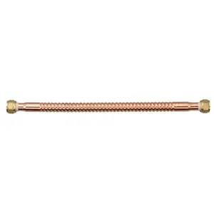 7211-18-34FIP-T 0.75 FIP x 18 in. COP Corrugated Copper Water Heater Connector
