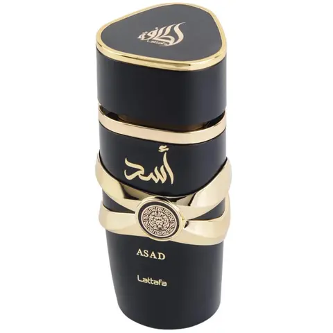 Unisex Lattafa Asad Alcohol-Based Eau de Parfum Spray - 3.4oz Liquid Perfume, Luxurious, Long Lasting Fragrance, Captivating Vanilla Fragrance, Contains Alcohol, Single Item