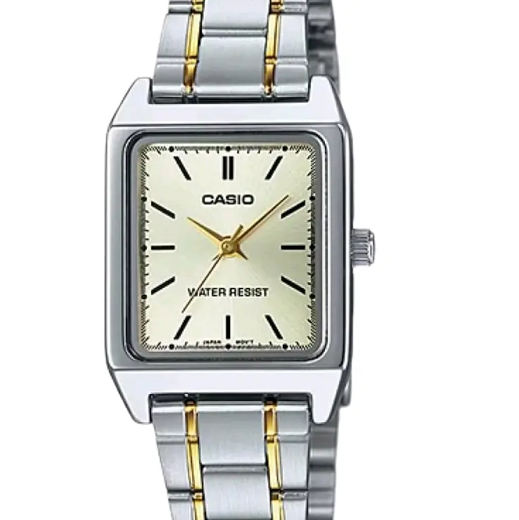 LTP-V007SG-9E New Casio Vintage Two tone classic analog women watch